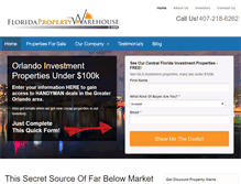 Tablet Screenshot of floridapropertywarehouse.com